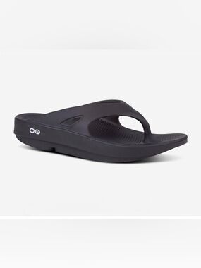 Oofos Original Thong Sandals Flip Flops Size 10 Black